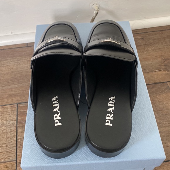 Prada Leather Logo Mule - Picture 8 of 9